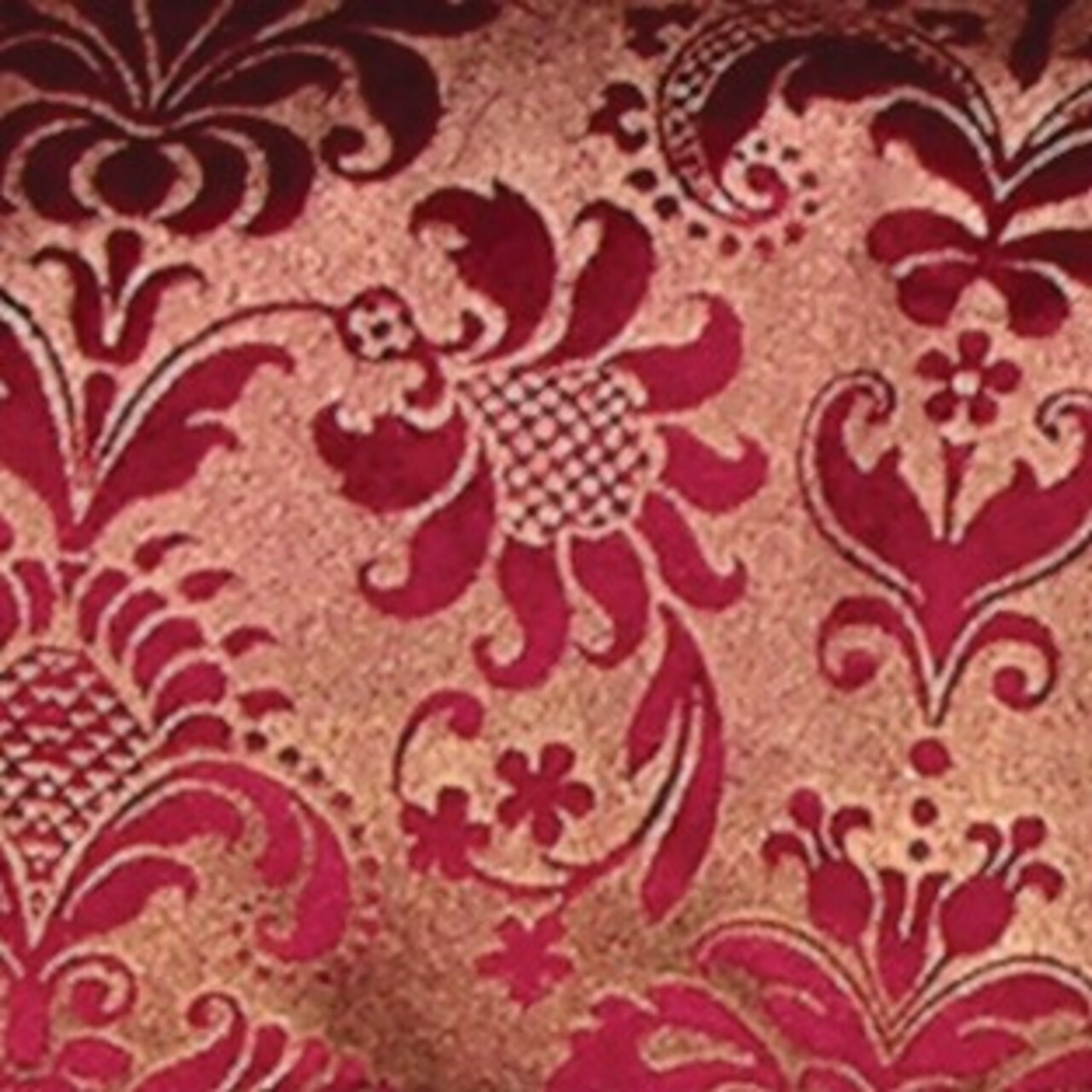 The Ribbon People Wine Red Shiny Floral Wired Craft Ribbon 3" x 20 Yards